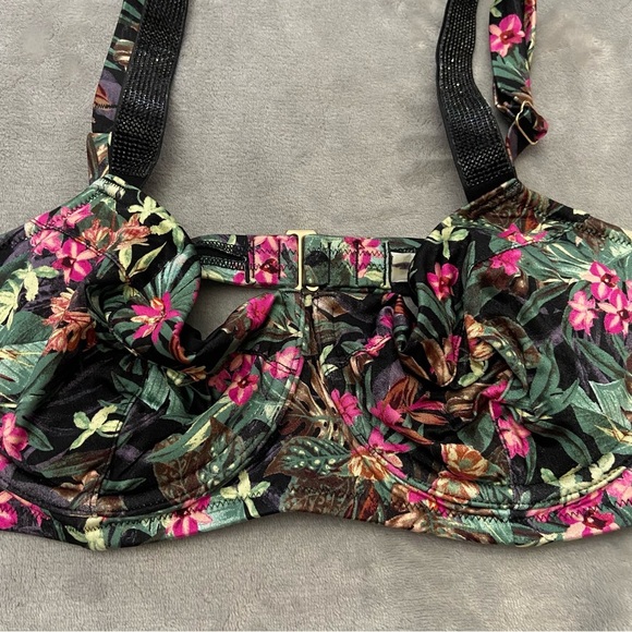 New! Victoria’s Secret Floral Shine Strap Wicked Push Up Bikini Top 4611 - Picture 4 of 7